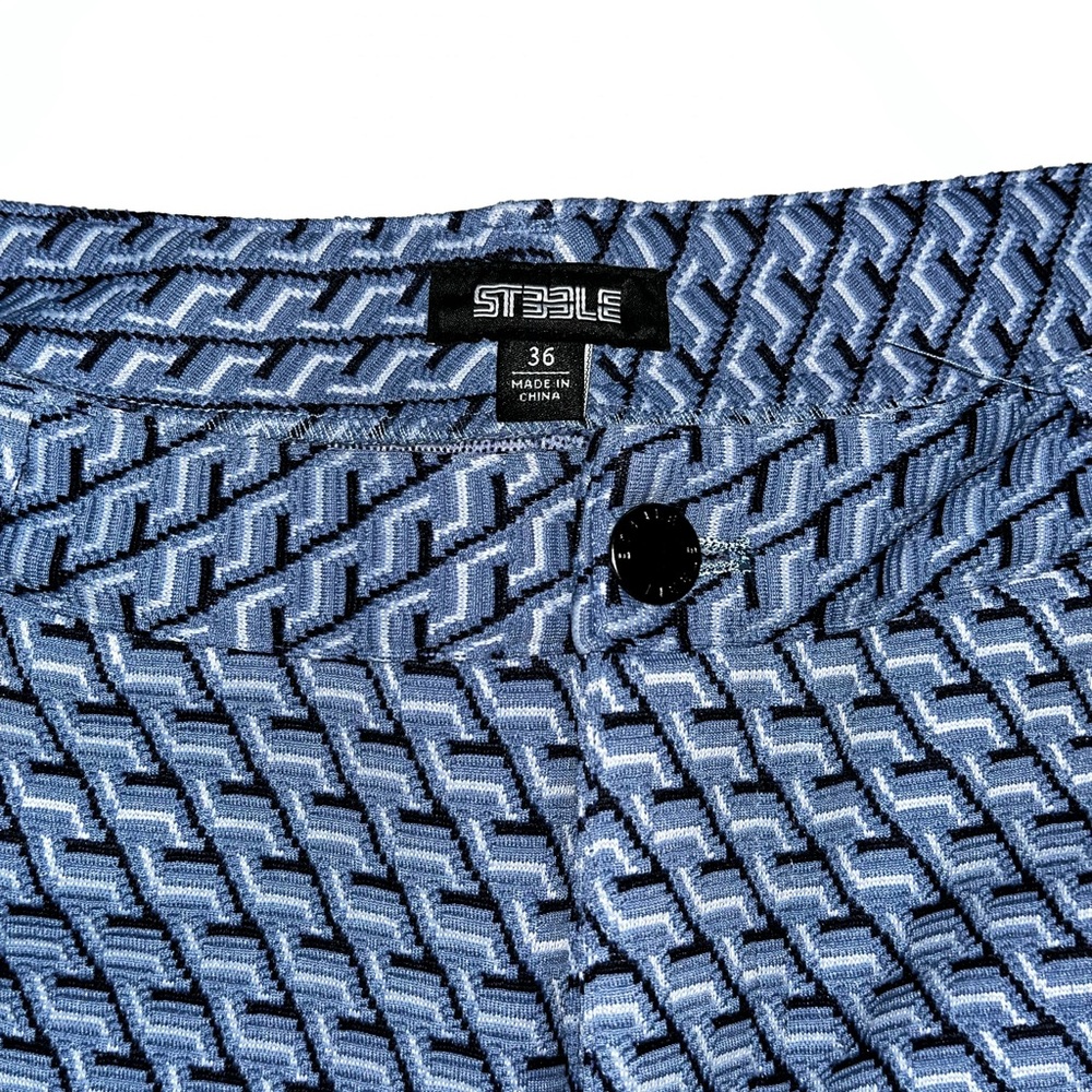 Blue Patterned Shorts - Picture 2 of 3